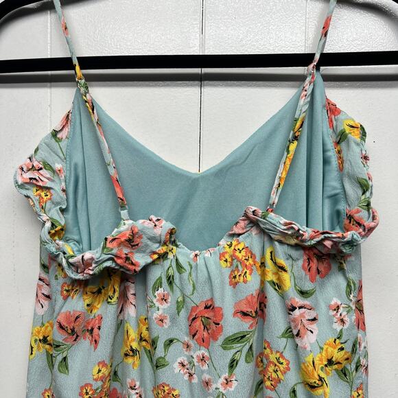 Everly Womens Mini Dress Medium Floral Fairy Cottagecore Romantic Coquette Beach - Picture 6 of 10